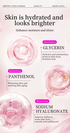 Arbutin 7.0+TXA 4.0 Cream Black Spot Repair Face Cream Fade Dark Spot Niacinamide Freckle Blemishes Brightening Korean Skin Care